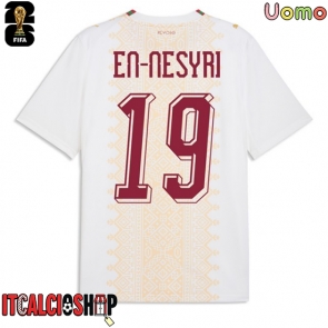 Marocco Youssef En-Nesyri #19 Seconda Maglia Mondiali 2026 Manica Corta